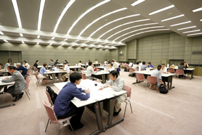 Image of people together in a hall