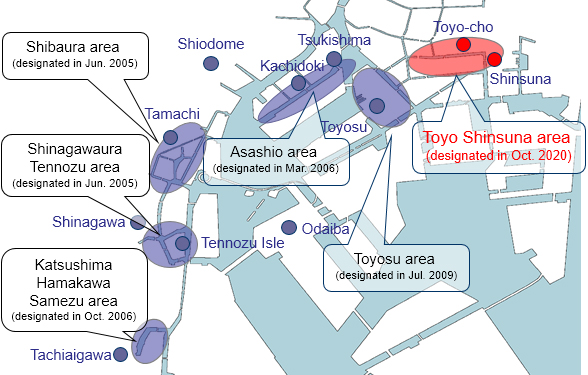 Map of Canal Renaissance Promotion areas